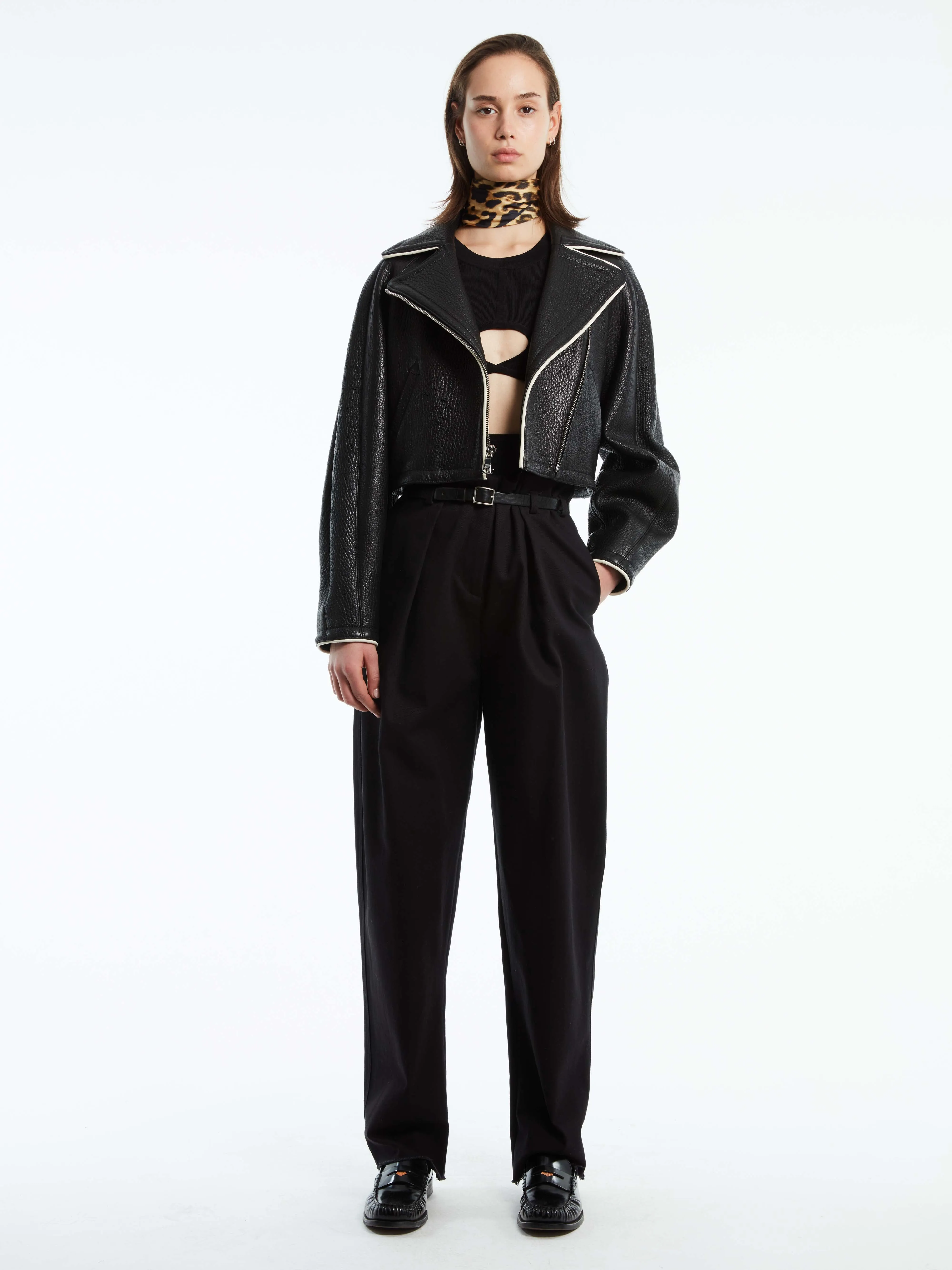 COCOON CROPPED JACKET w/ PIPING sold by Cut25 by Yigal Azrouel