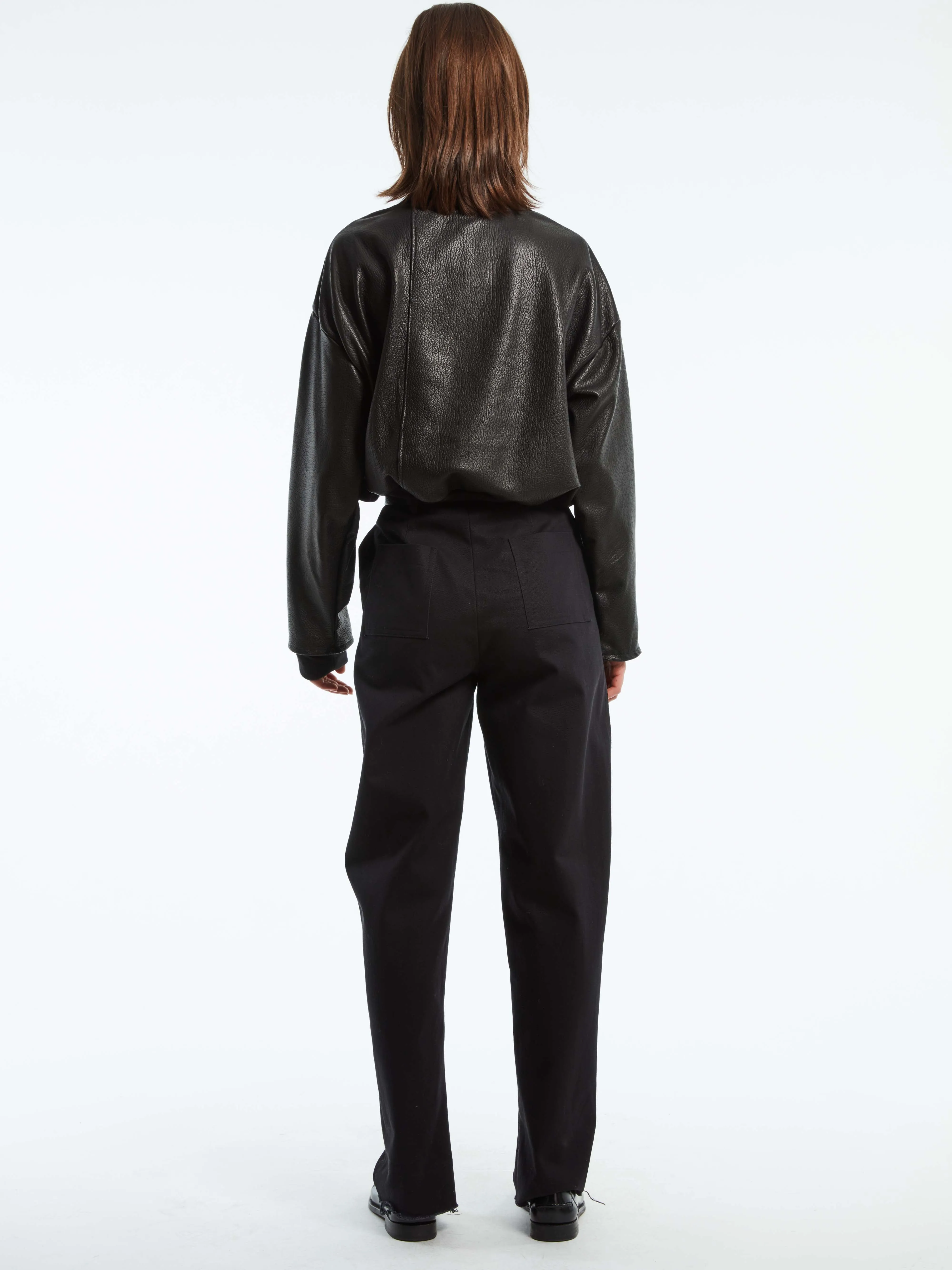 COCOON CROPPED JACKET w/ PIPING sold by Cut25 by Yigal Azrouel product image thumbnail 5