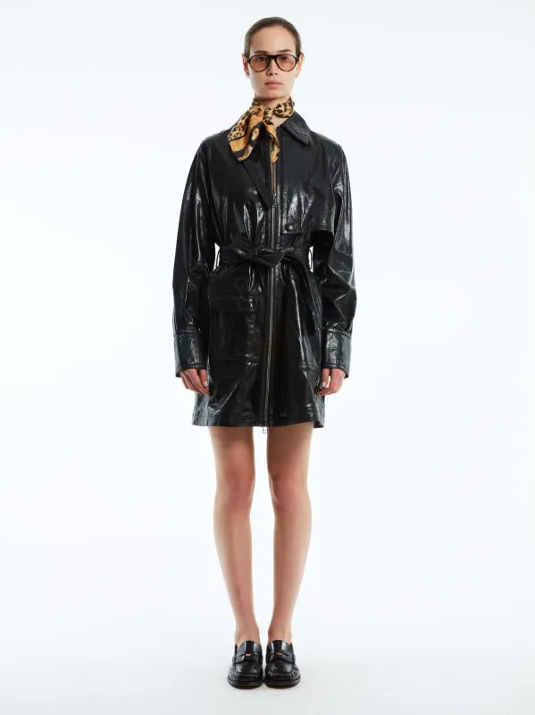 VENTED LEATHER JACKET DRESS sold by Cut25 by Yigal Azrouel