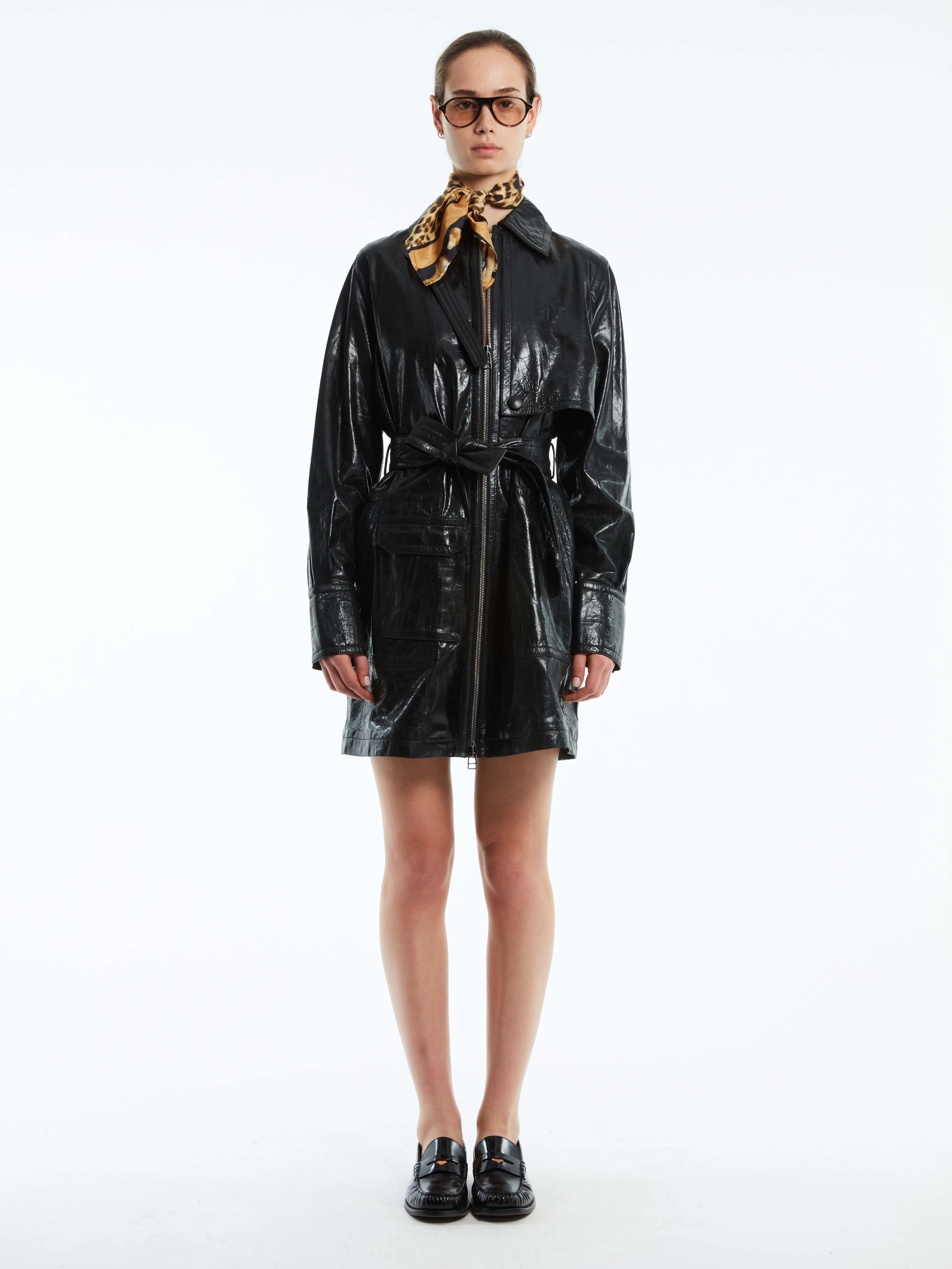VENTED LEATHER JACKET DRESS sold by Cut25 by Yigal Azrouel