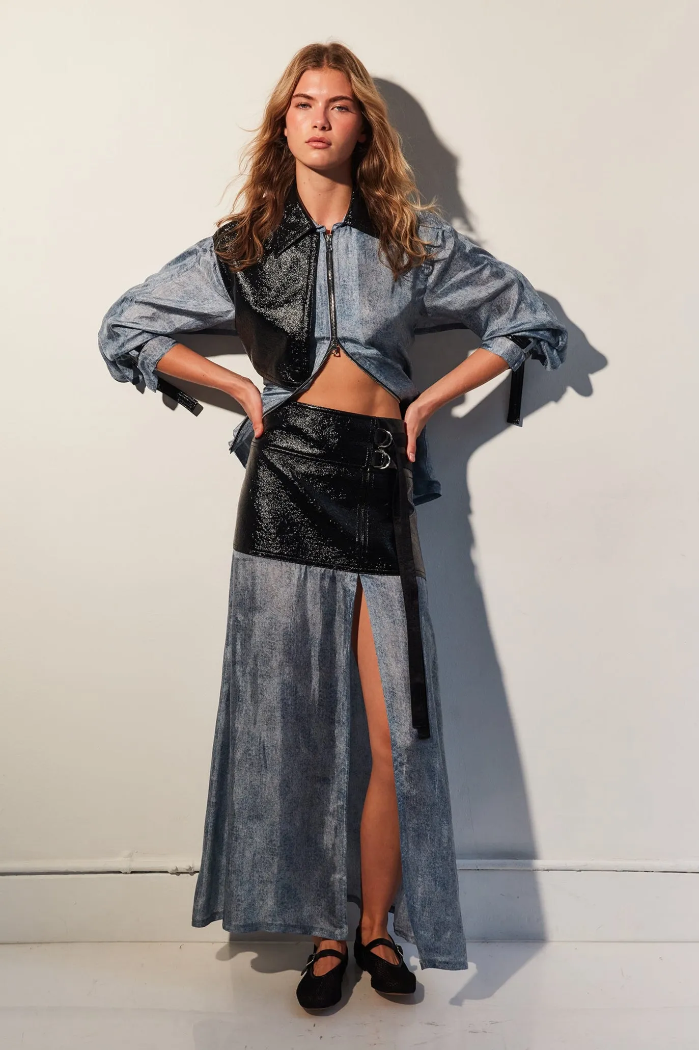 DENIMESQUE STAPLE JACKET sold by Cut25 by Yigal Azrouel product image thumbnail 3