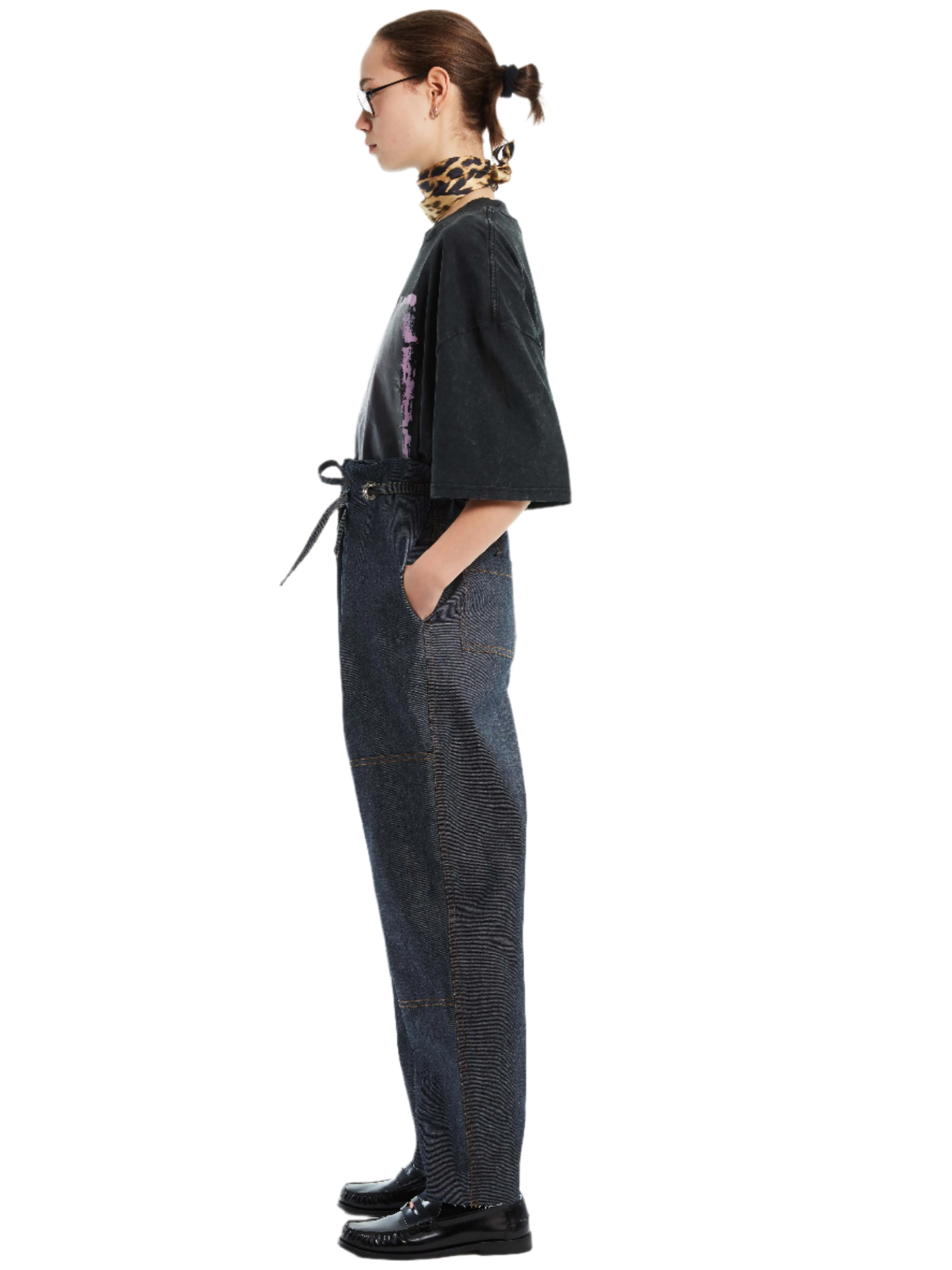 DENIM PAPERBAG PANTS sold by Cut25 by Yigal Azrouel product image thumbnail 2