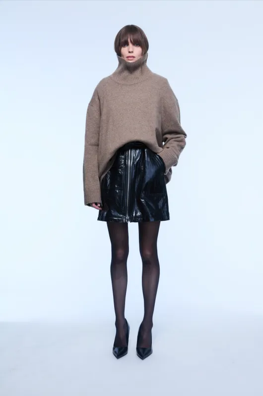 FRANKIE LEATHER SKIRT sold by Yigal Azrouel