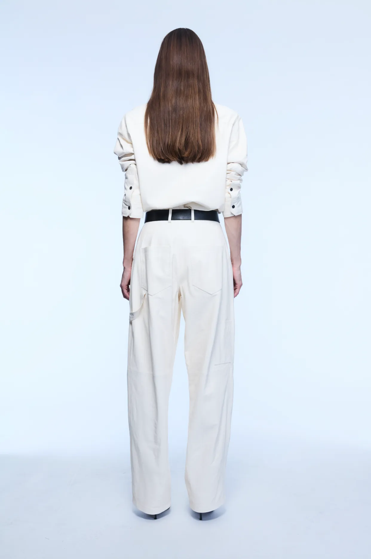 ROWAN LEATHER TOP WHITE sold by Yigal Azrouel product image thumbnail 3