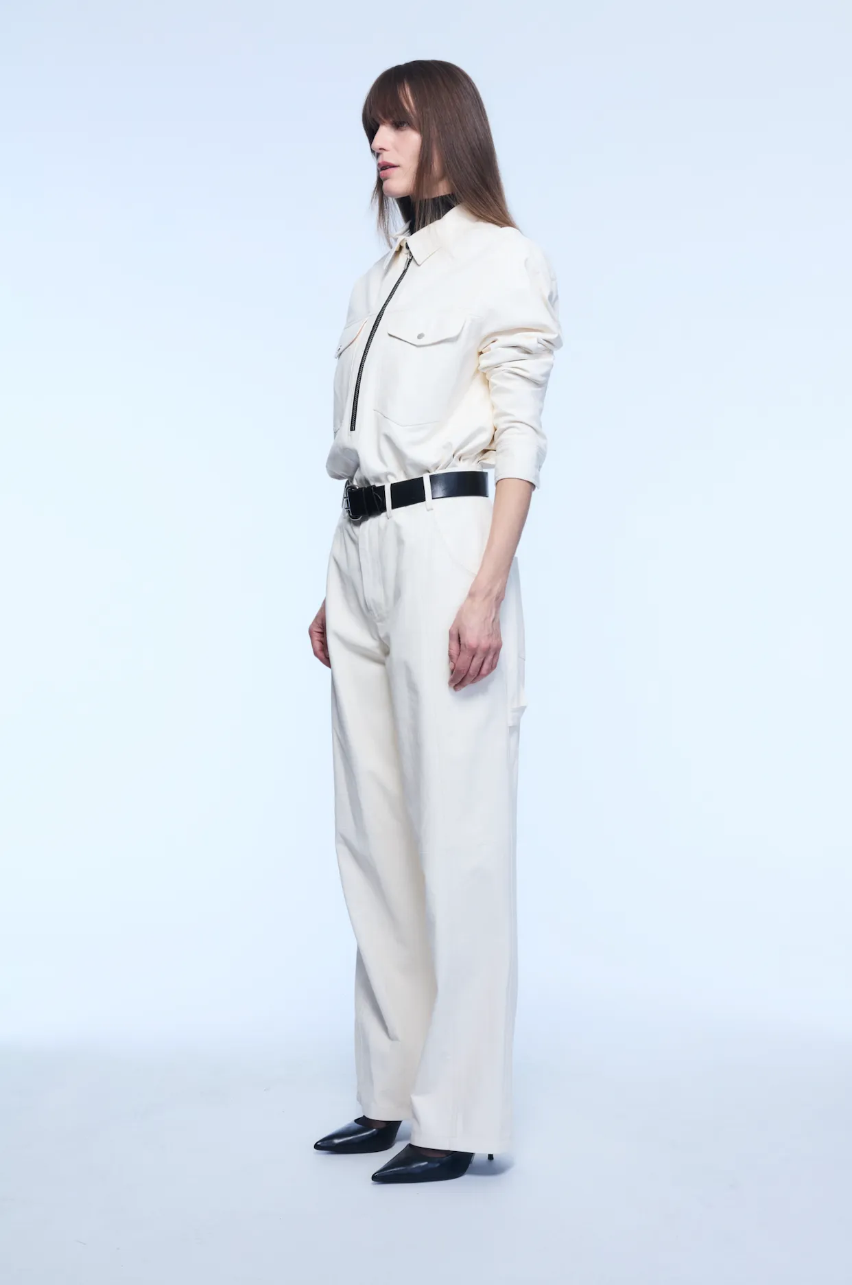 ROWAN LEATHER TOP WHITE sold by Yigal Azrouel product image thumbnail 2