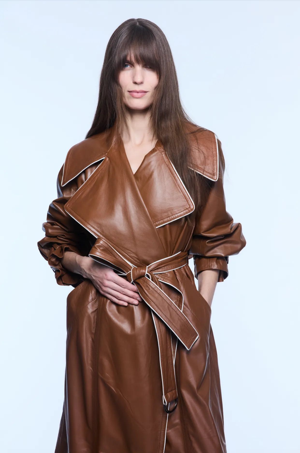 KNOX LEATHER TRENCH COAT sold by Yigal Azrouel product image thumbnail 5