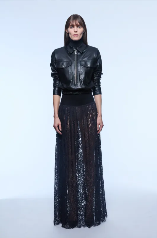 JOLENE LEATHER TOP sold by Yigal Azrouel