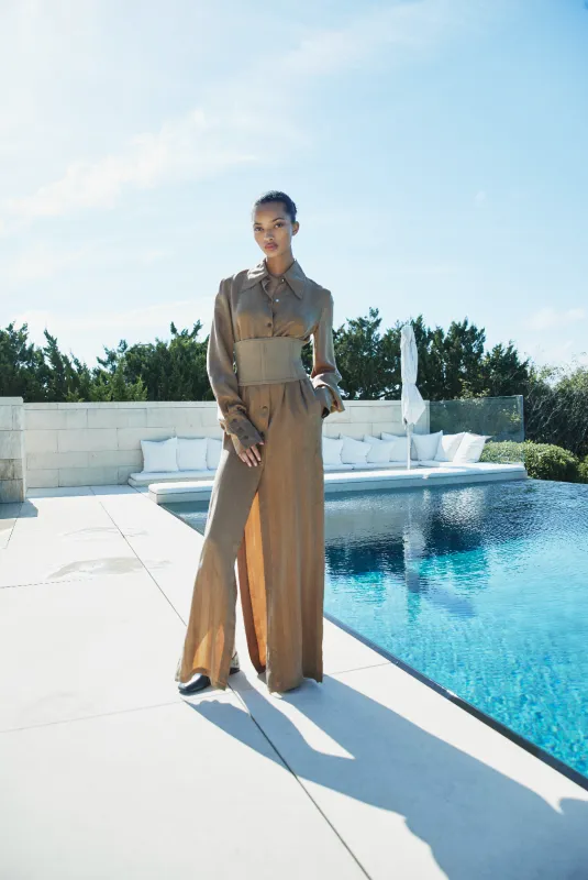 DONATA SHIRT DRESS made by Yigal Azrouel