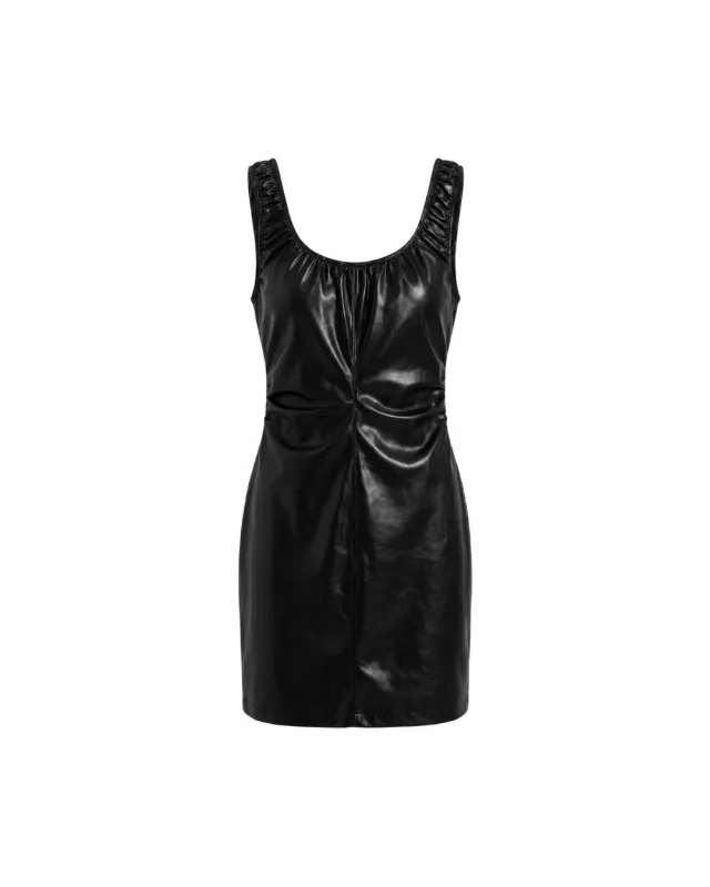 Ines Leather Dress made by Yigal Azrouel