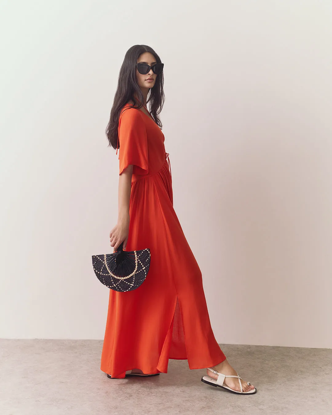 Tencel Tie Front Cover Up sold by Cuyana product image thumbnail 3