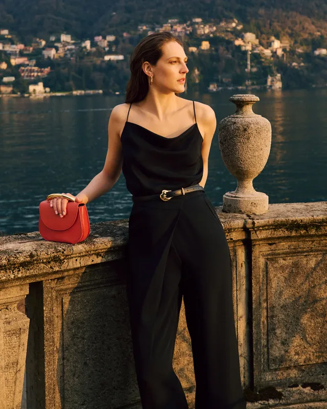 Silk Cowl Cami sold by Cuyana