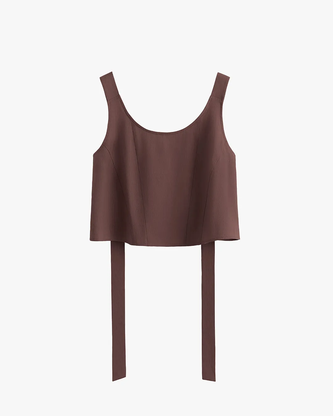Linen Cropped Tank sold by Cuyana