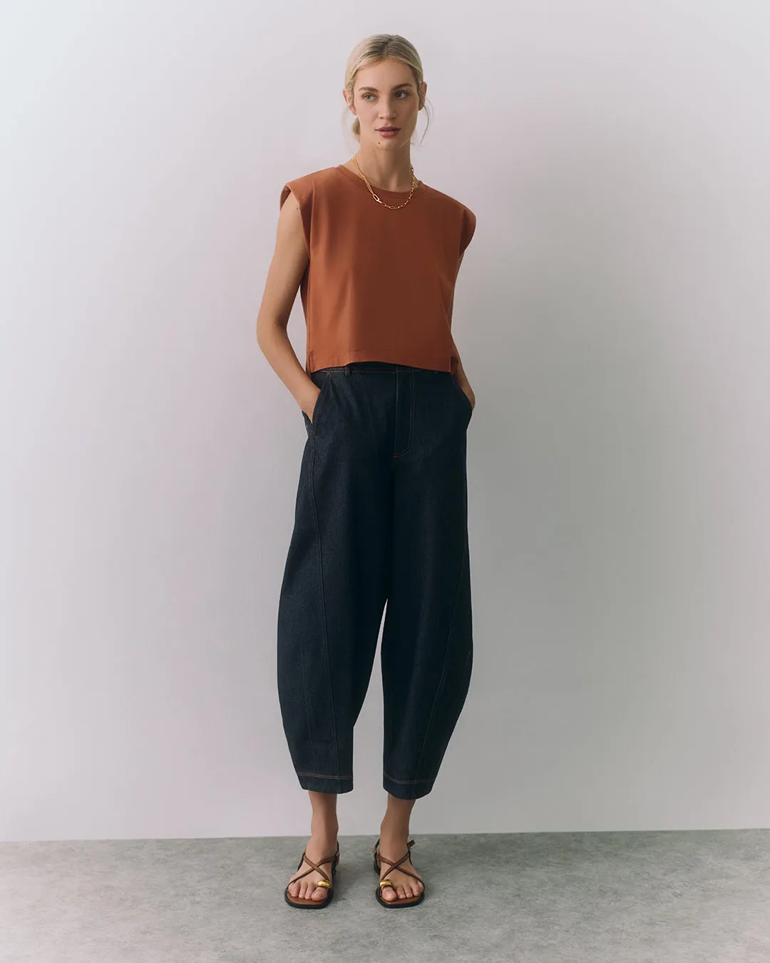 Pima Boxy Tank sold by Cuyana product image thumbnail 3