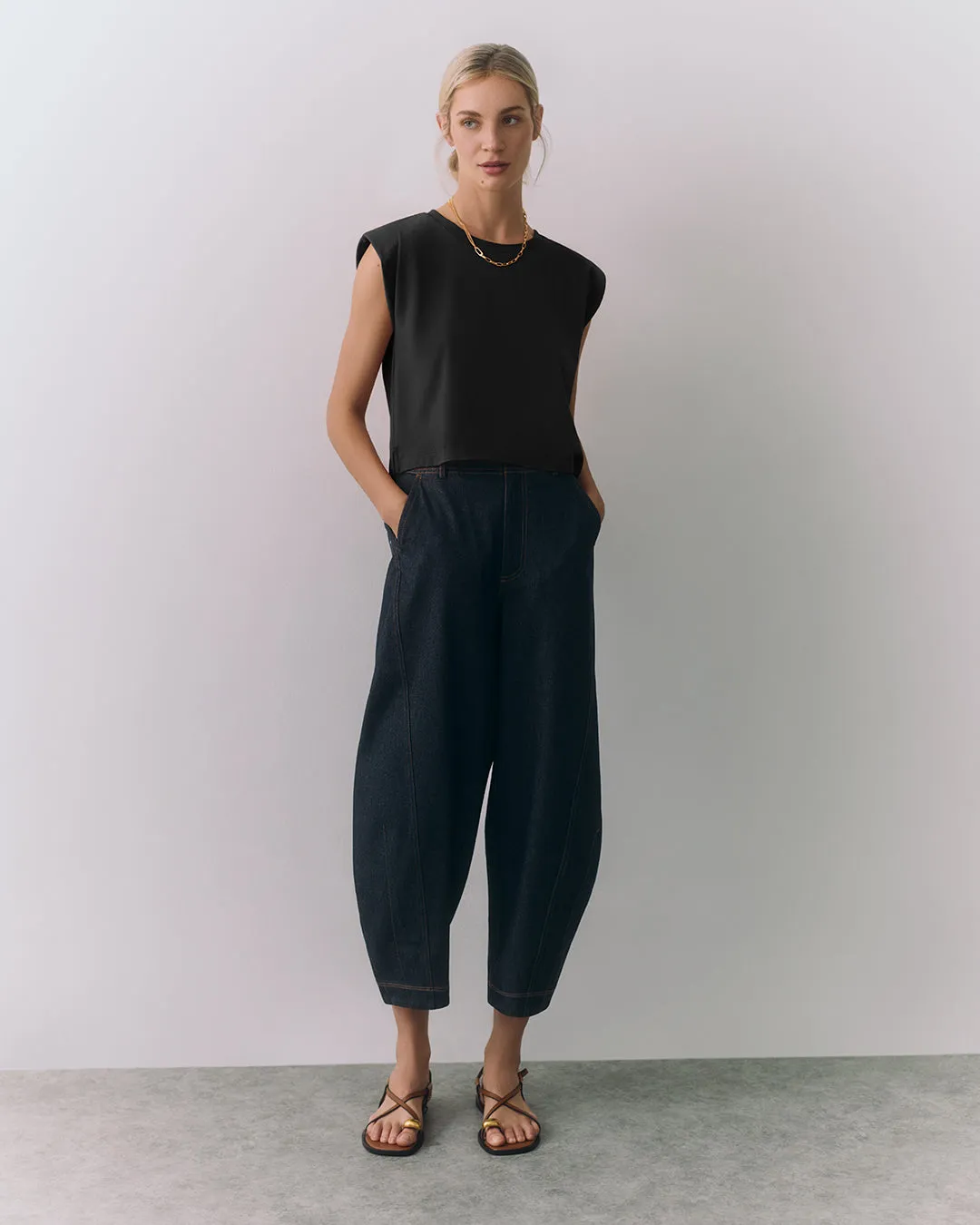 Pima Boxy Tank sold by Cuyana product image thumbnail 2