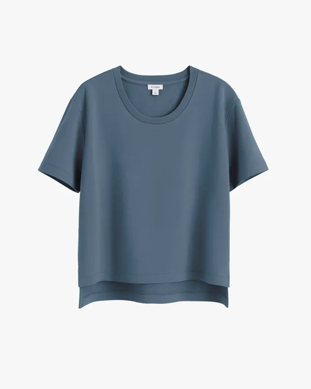 French Terry Cropped Tee sold by Cuyana