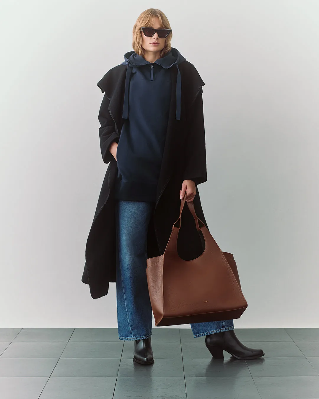 Fleece Long Hoodie sold by Cuyana product image thumbnail 2