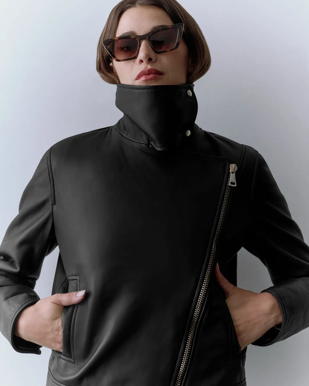 Leather Moto Jacket sold by Cuyana product image thumbnail 4