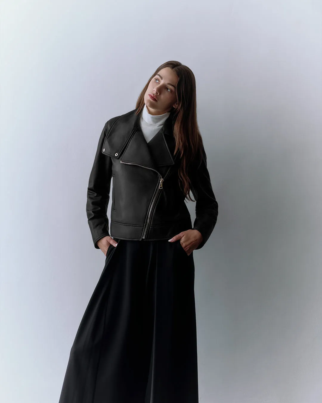 Leather Moto Jacket sold by Cuyana product image thumbnail 3