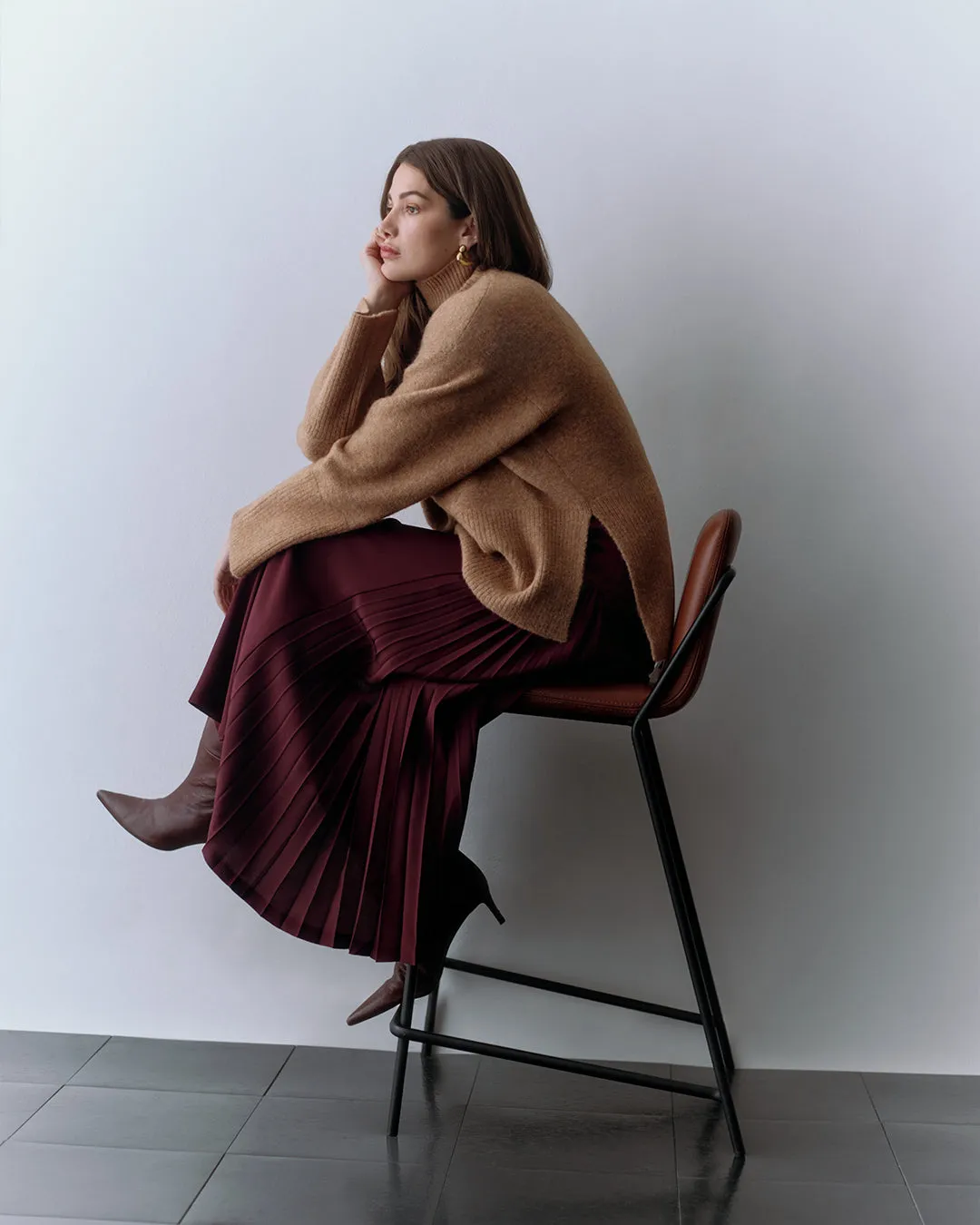 Alpaca Wool Relaxed Turtleneck Sweater sold by Cuyana product image thumbnail 4