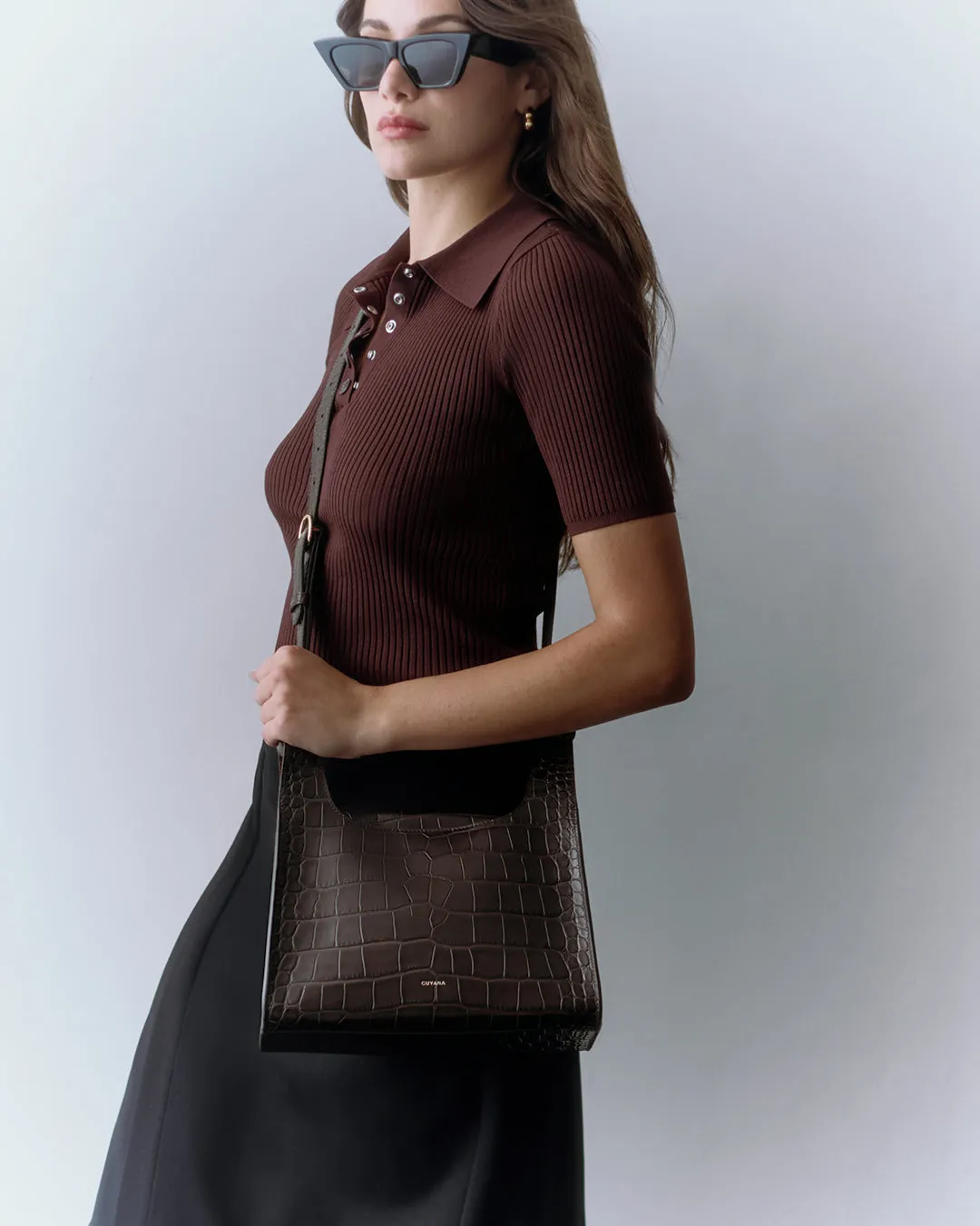 Double Loop Bag (Croco) sold by Cuyana product image thumbnail 5