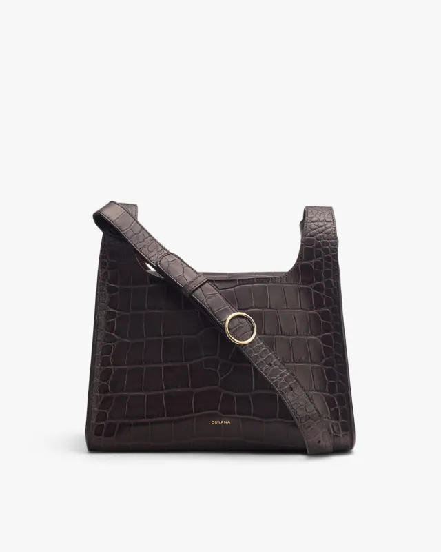Double Loop Bag (Croco) sold by Cuyana