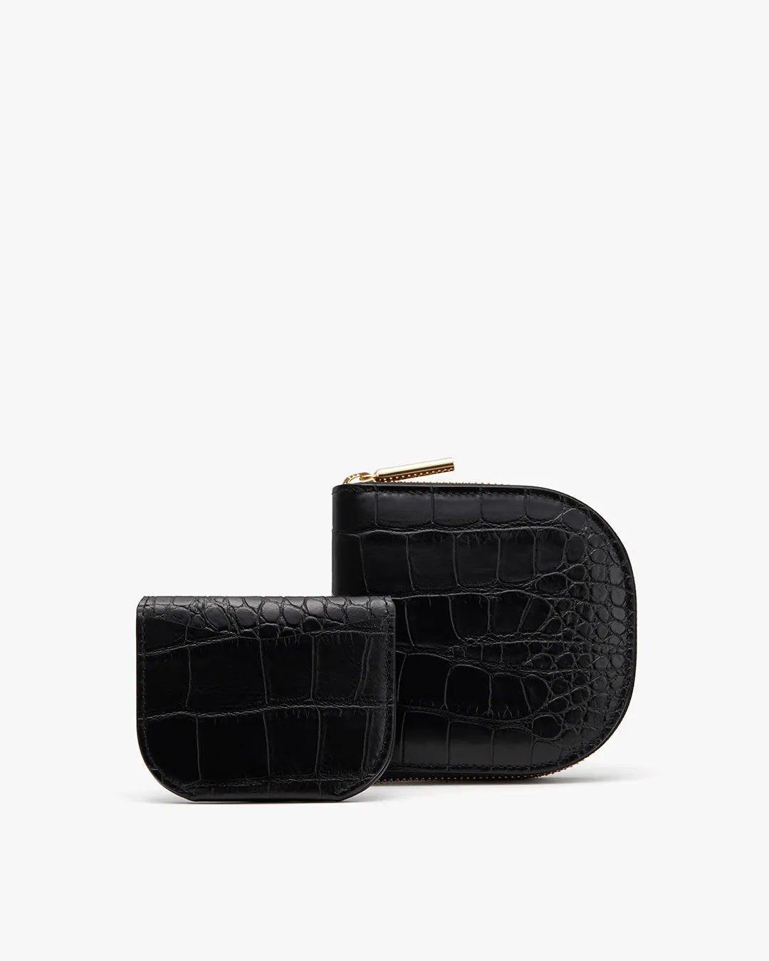 Duo Small Zip Wallet (Croco) sold by Cuyana
