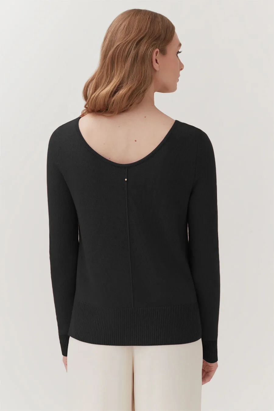 Single-Origin Cashmere Scoop Neck Sweater sold by Cuyana product image thumbnail 2