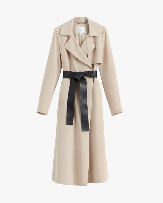 Silk Classic Trench sold by Cuyana