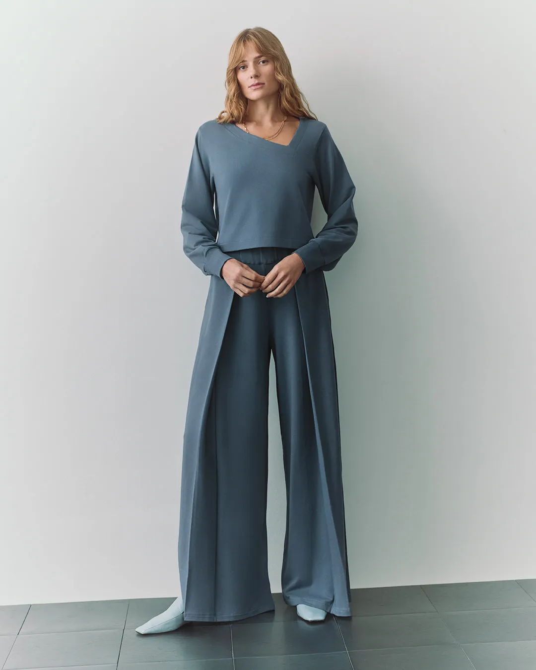 French Terry Pleated Pant sold by Cuyana product image thumbnail 3