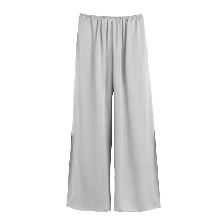 Washable Charmeuse Cropped Wide-Leg Pant sold by Cuyana