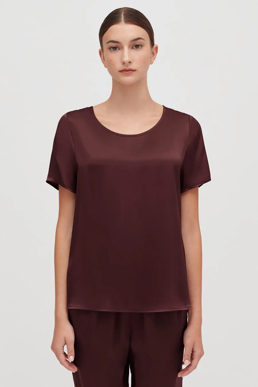 Washable Charmeuse High-Low Top sold by Cuyana product image thumbnail 5