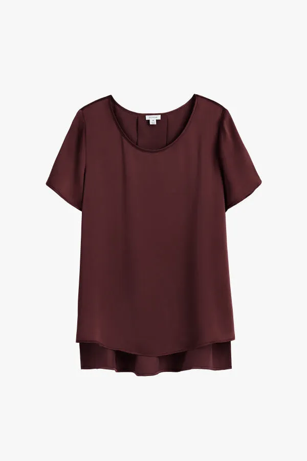 Washable Charmeuse High-Low Top sold by Cuyana product image thumbnail 4