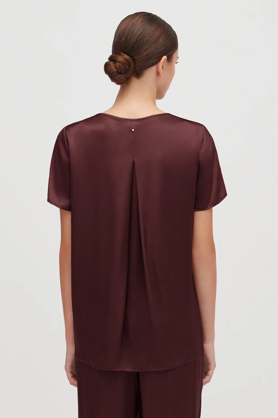 Washable Charmeuse High-Low Top sold by Cuyana product image thumbnail 2