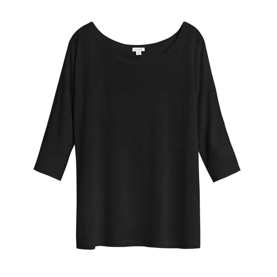 Organic Pima Drape-Back Top sold by Cuyana