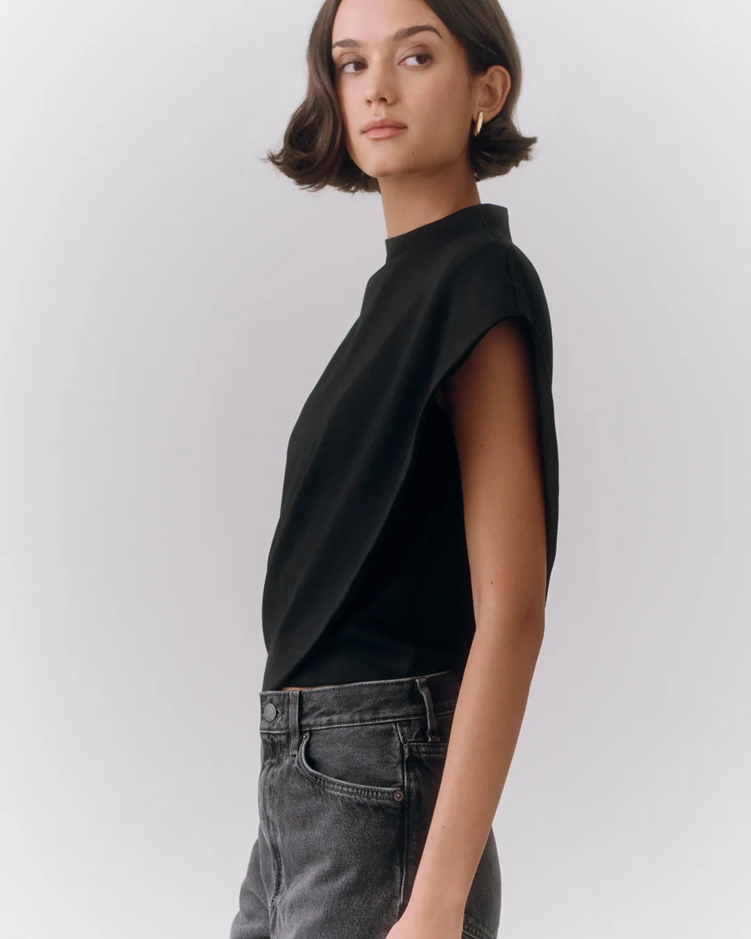 Ponte Asymmetrical Top sold by Cuyana product image thumbnail 3