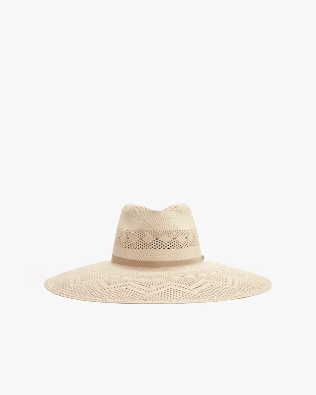 Open Weave Wide Brim Ecuador Hat sold by Cuyana