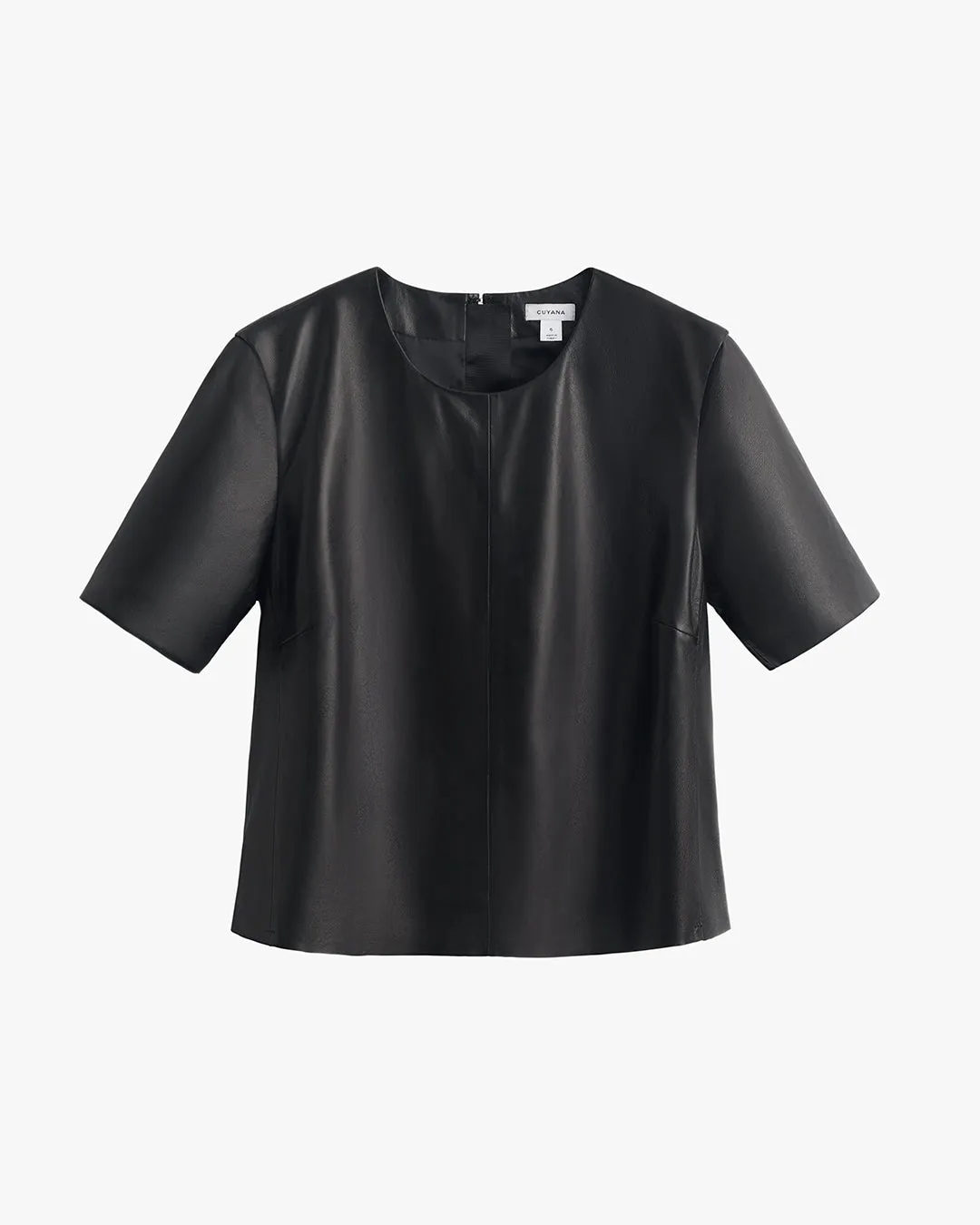 Leather Cropped Tee sold by Cuyana product image thumbnail 4