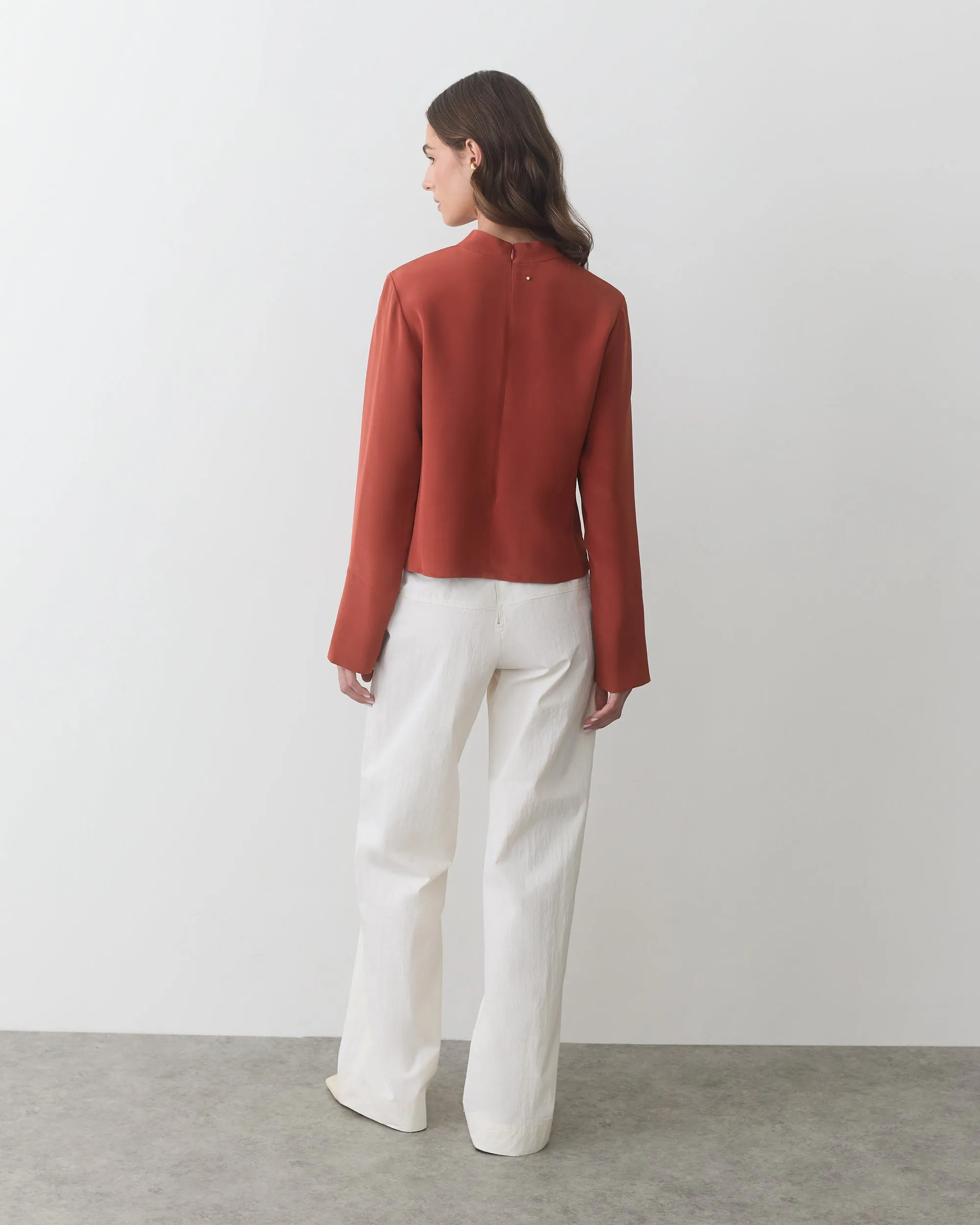 Silk Mock Neck Top sold by Cuyana product image thumbnail 4