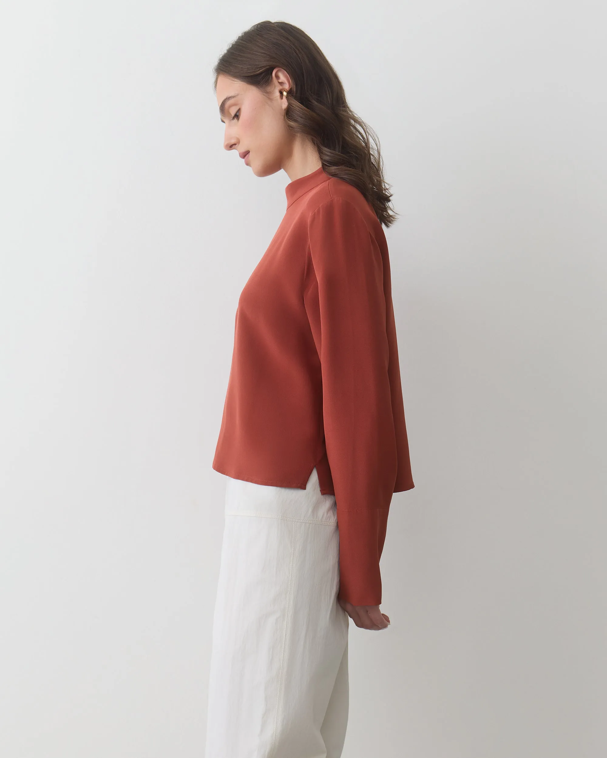 Silk Mock Neck Top sold by Cuyana product image thumbnail 3