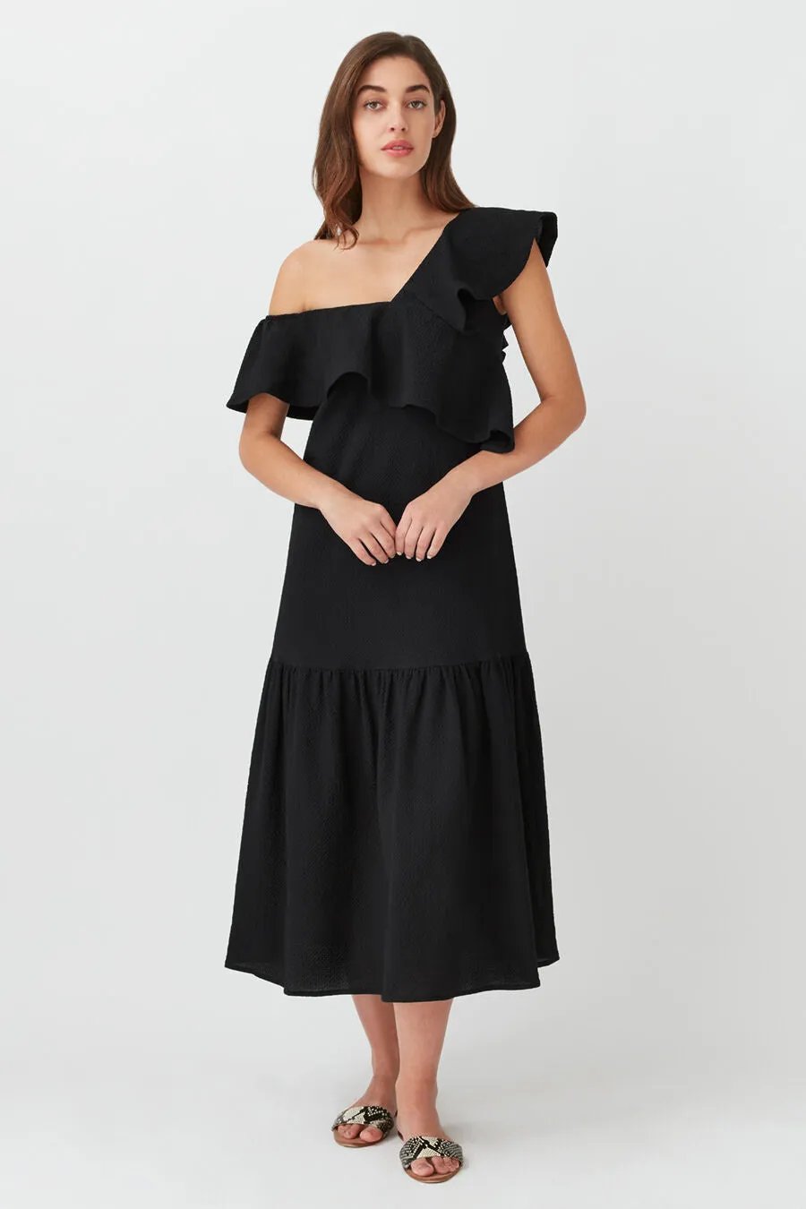 Maxi Flounce Dress sold by Cuyana product image thumbnail 4