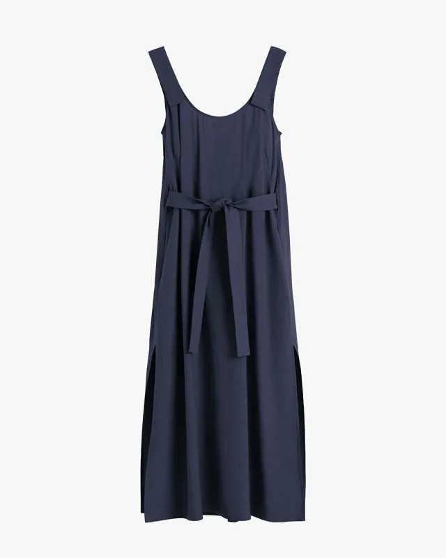 Linen Gathered Back Dress made by Cuyana