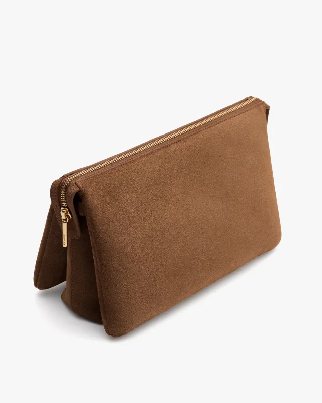 Tria Clutch (Suede) made by Cuyana