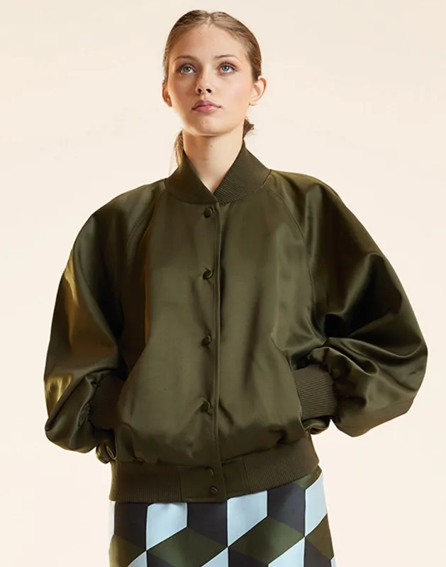 Satin Bomber Jacket sold by Cynthia Rowley