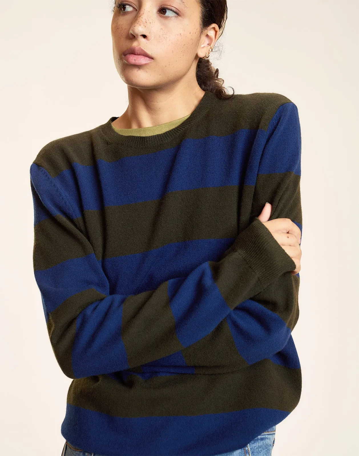 Lucky Stripes Cashmere Sweater sold by Cynthia Rowley