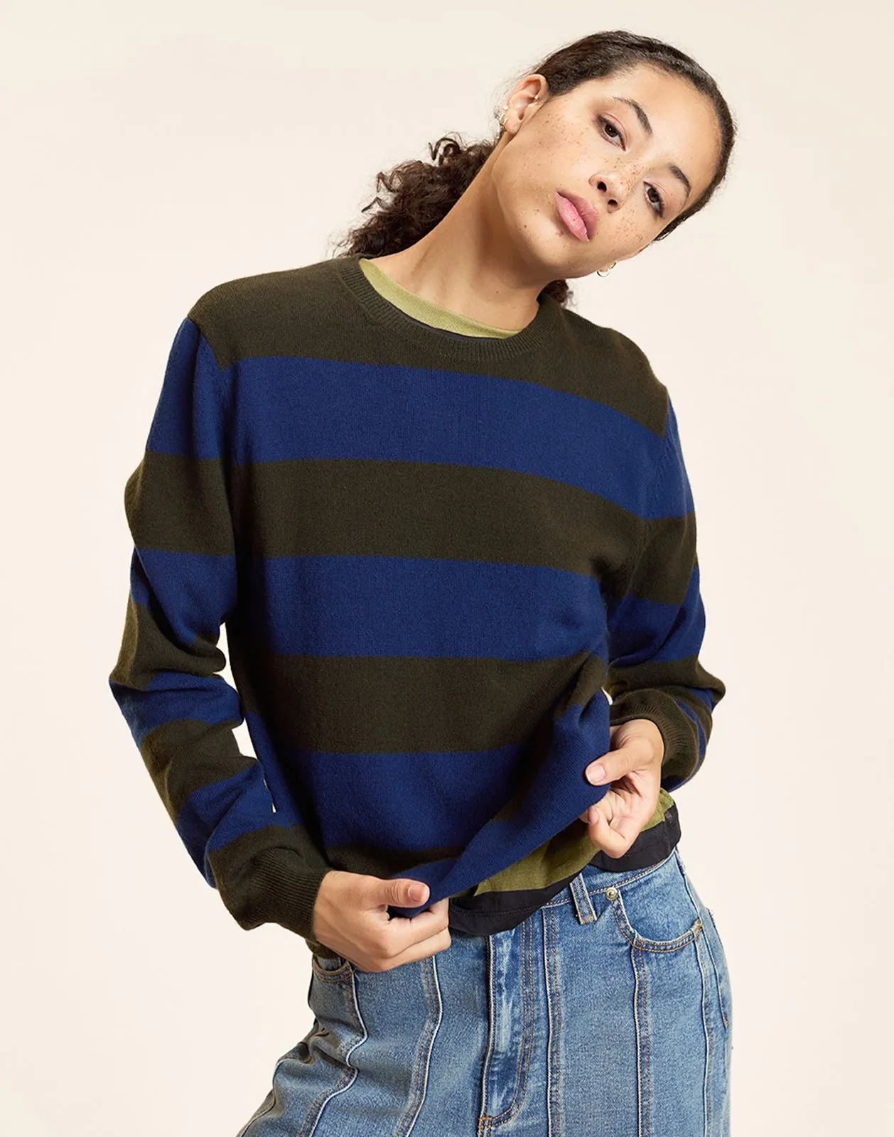 Lucky Stripes Cashmere Sweater sold by Cynthia Rowley product image thumbnail 5