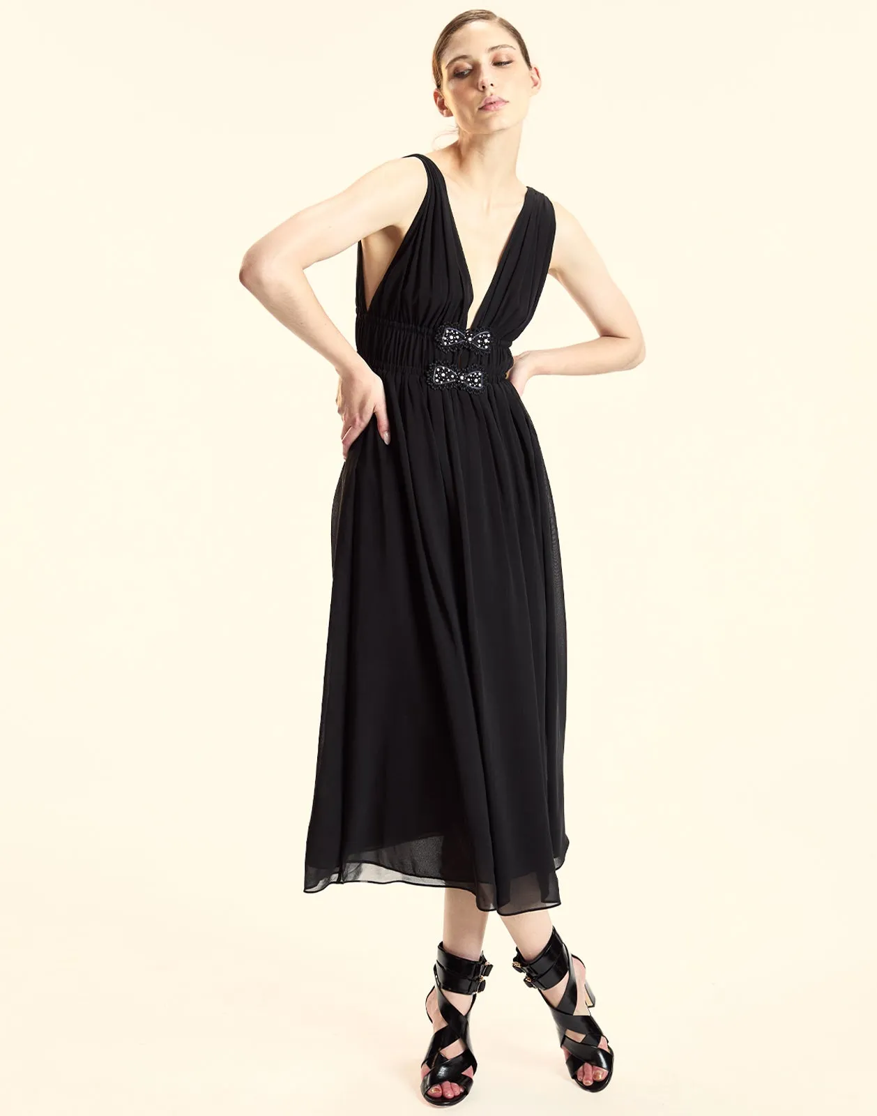 Amelie Silk Midi Dress sold by Cynthia Rowley product image thumbnail 4