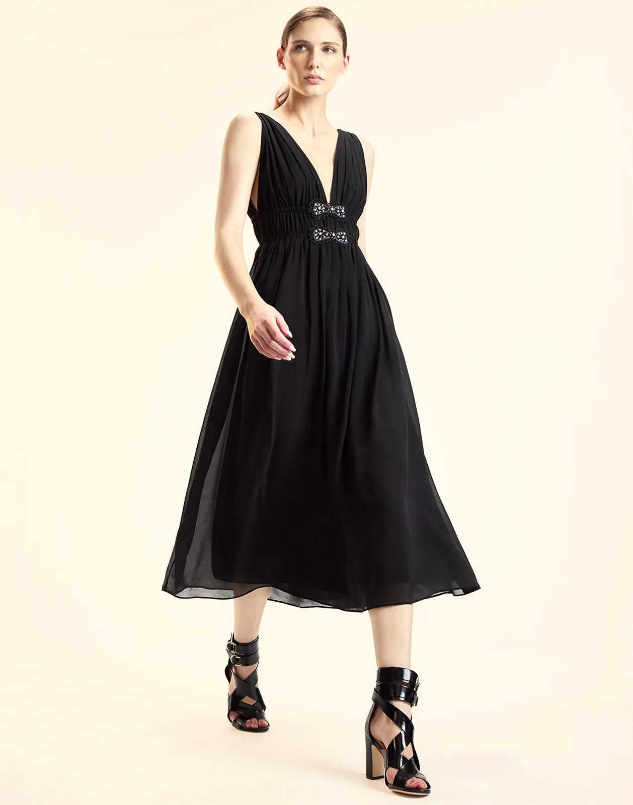 Amelie Silk Midi Dress sold by Cynthia Rowley