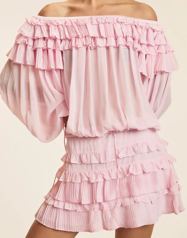Bella Ruffle Mini Skirt sold by Cynthia Rowley