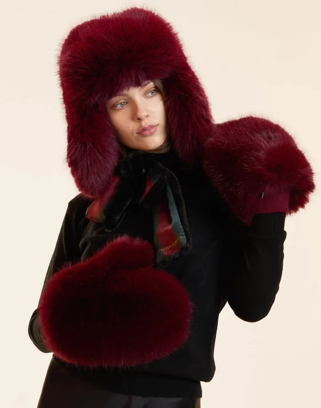 Faux Fur Oversized Mittens sold by Cynthia Rowley