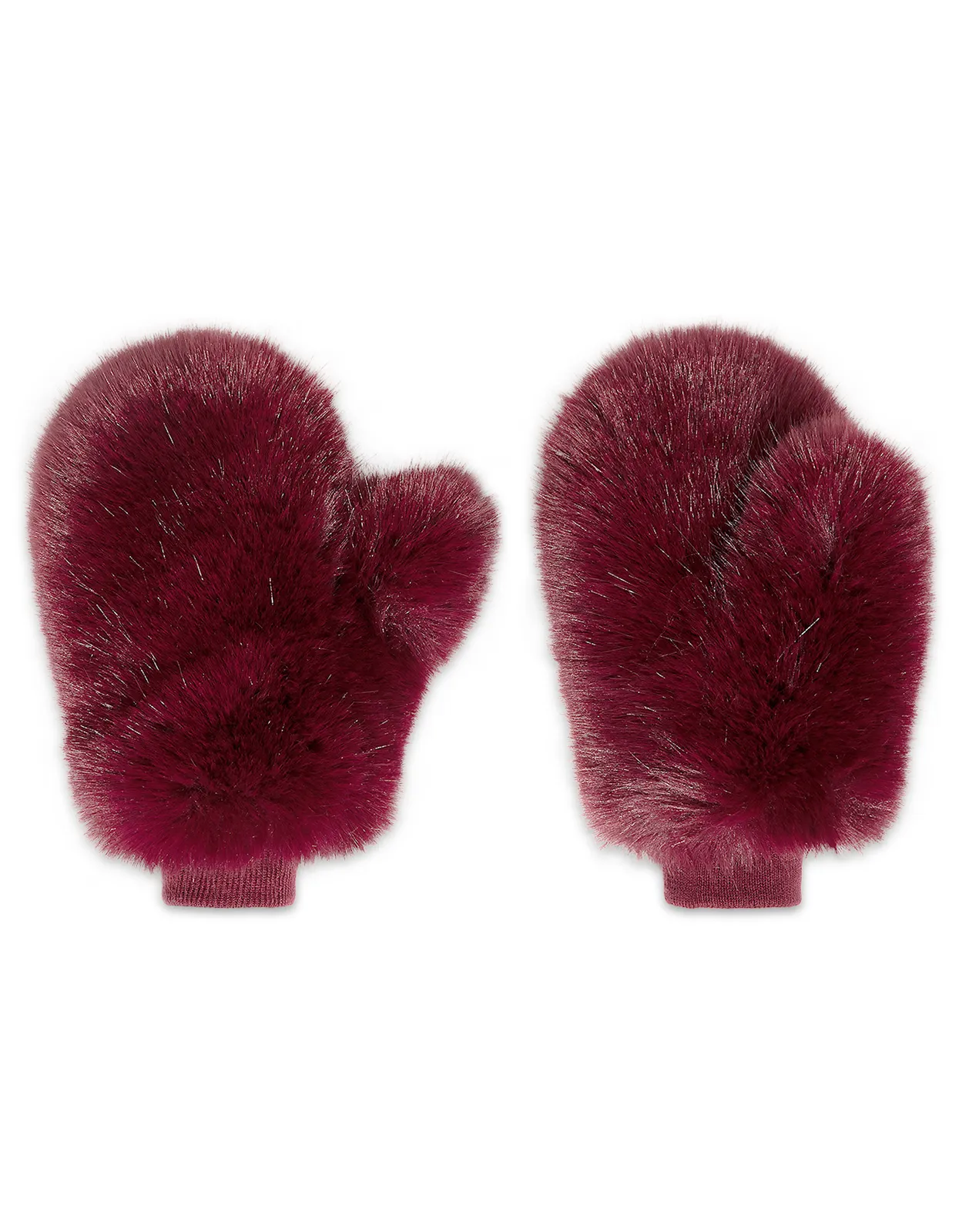 Faux Fur Oversized Mittens sold by Cynthia Rowley product image thumbnail 3